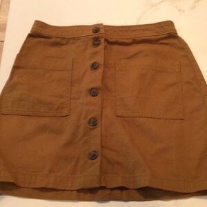 Old navy rust brown colored mini skirt, size 2.